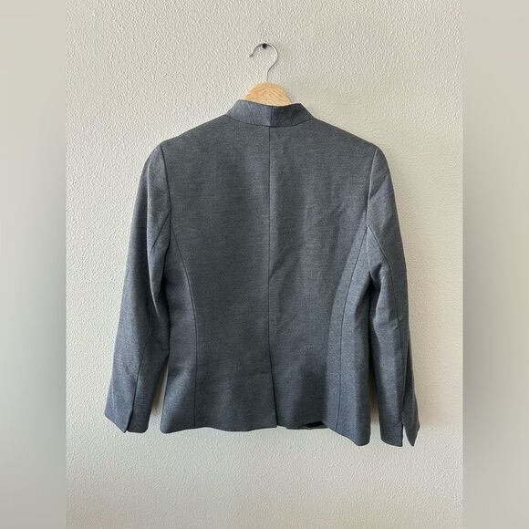 J Crew 365 Going Out Open Front Blazer Jacket in Stretch Twill Grey Size 4 - Picture 6 of 6